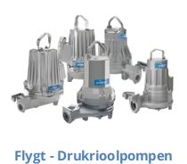 Flygt versnijdende / drukrioolpompen van Pompdirect